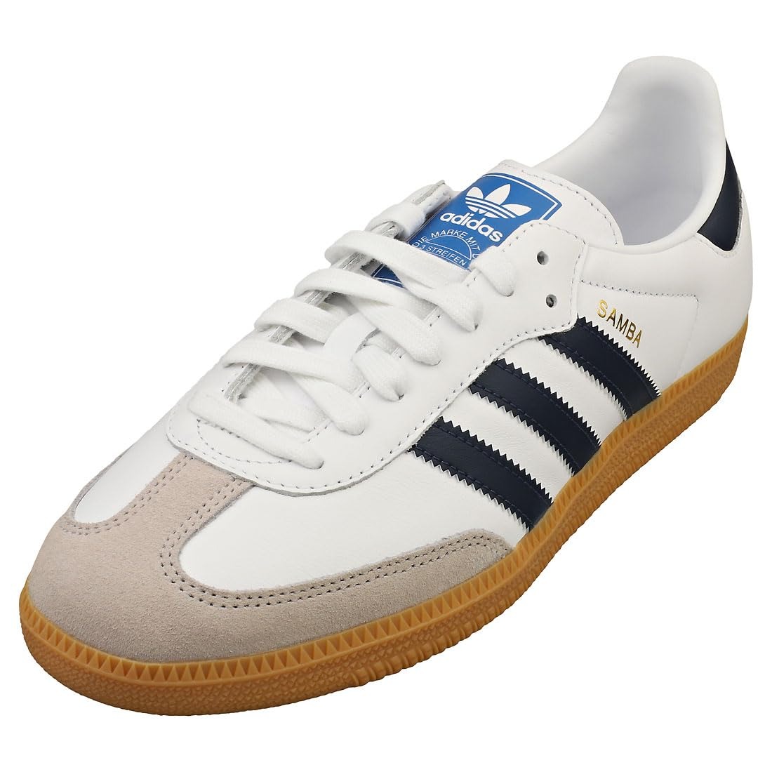 imgi_87_615vecsE96L._SL1100_ adidas Originals Men Suede Samba OG, Casual Shoes, White, UK-7 - Image 2